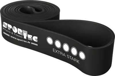 Produktbild von Sport-Tec Powerband aus Latex, 104x4,4 cm, extra stark, schwarz