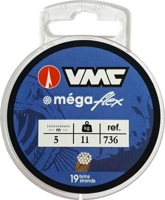 Produktbild von VMC Megaflex Stahlvorfach Vorfachmaterial 1x19 C736 5m 14,5kg