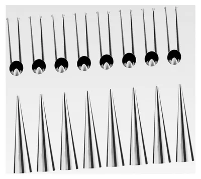Produktbild von 16-teiliges Set Croissantformen aus Edelstahl