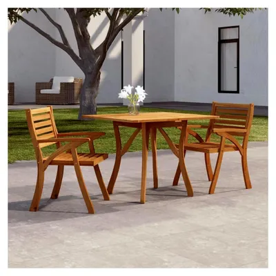 Produktbild von Gartentisch aus Massivholz Akazie, 85x85x75 cm