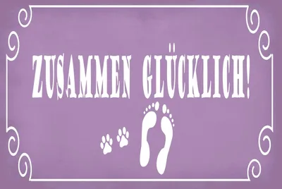 Produktbild von vianmo Blechschild 20x30 cm Zusammen glücklich