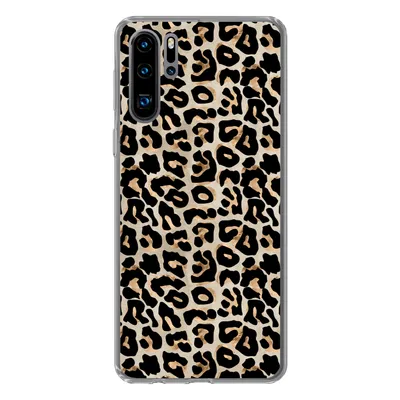 Produktbild von MuchoWow® Handyhülle Schutzhülle Hülle für Huawei P30 Pro Pantherdruck - Braun - Luxus Silikon Softcase Handy Hülle - Schutzdeckel