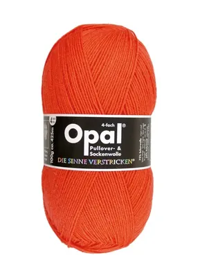 Produktbild von Opal Sockengarn - Uni 4fach Farbe: 5181 orange