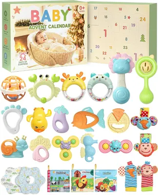 Image de Calendrier de l'Avent pour bébés 2026, 24 jouets pour bébé pour leur premier Noël