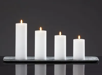 Produktbild von Kaheku LED Kerze Flaca weiss 10 Ø 22h