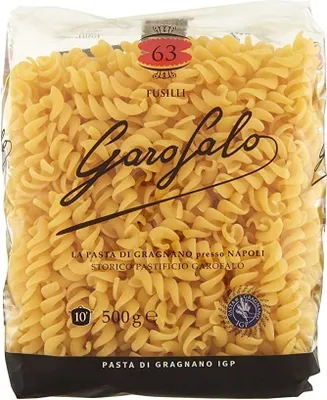 Produktbild von 16x Garofalo Pasta di Gragnano IGP Fusilli N° 63 Hartweizengrieß Pasta 100% Neapolitanische Pasta Kurze Pasta Packung mit 500g