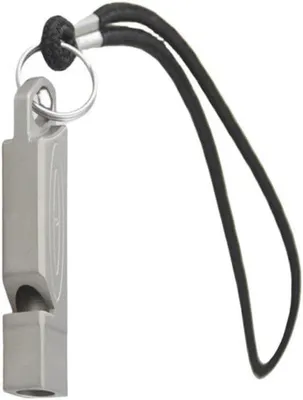 Produktbild von Notfallpfeife aus Titanlegierung, laut Signalelement für Outdoor-Aktivitäten - Silber