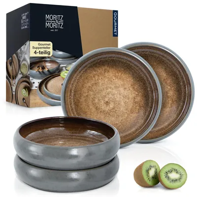 Produktbild von Moritz & Moritz SOLID 4x Suppenteller Beige