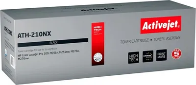 Produktbild von Activejet ATH-210NX Tonerkartusche (Ersatz für HP 131X CF210X, Canon CRG-731BH; Höchste; 2400 pages; schwarz), 2400 Seiten, Schwarz, 1 Stück(e)