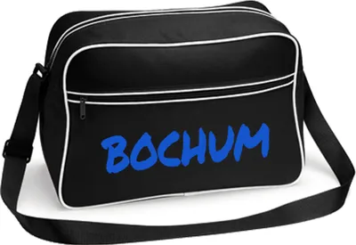 Produktbild von multifanshop Retrotasche - Bochum - Textmarker, schwarz/weiß, Größe one size