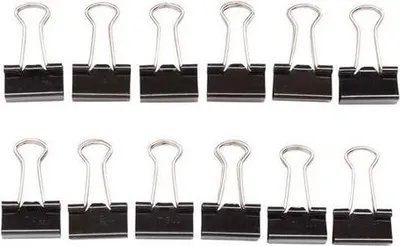 Produktbild von MAUL Foldback-Klemmer mauly® Federstahl Metall 12 Stück 15 mm schwarz