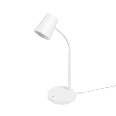 Produktbild von Lindby LED-Tischlampe Ailina, Höhe 36 cm, weiß, dimmbar