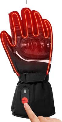Produktbild von Elektrische Heizhandschuhe - Schwarz - 3 Heizstufen, wind- und wasserdicht, wiederaufladbar