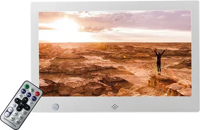 Produktbild von XORO CPF 10B1 - 10,1 Zoll Digitaler Bilderrahmen mit Touchscreen, WLAN, SD Kartenleser, USB, Bewegungssensor, 1280x800 Auflösung, 16:10, App-Steuerung