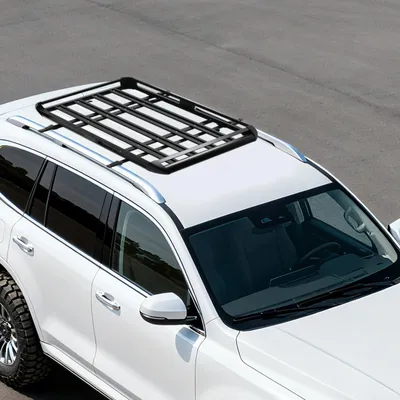 Obrázek produktu pro Střešní nosič pro SUV – střešní nosič – lehký (9,8 kg) – snadná montáž – moderní design – pro zavazadla, kola a snowboardy
