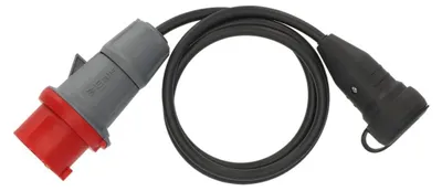 Obrázek produktu pro Adaptační kabel CEE IP44 1,5 m černý H07RN-F 3G1,5 CEE zástrčka 400V/16A