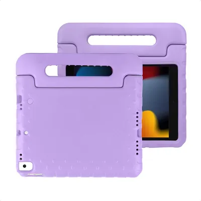 Produktbild von imoshion Kids Schutzhülle mit Handgriff kindersicher Apple iPad 9 (2021) 10.2 Zoll / iPad 8 (2020) 10.2 Zoll / iPad 7 (2019) 10.2 Zoll - Lila