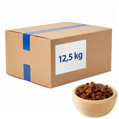 Produktbild von Getrocknete Rosinen – Familienpackung 12,5 kg – Ideal für n und Desserts – Gesunder Snack – Als Beigabe zu Müsli