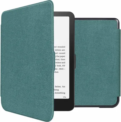 Produktbild von imoshion Slim Hard Case Klapphülle Amazon Kindle Paperwhite (2024) / Paperwhite Signature Edition (2024) / Colorsoft (2024) / Colorsoft Signature Edition (2024) - Dunkelgrün