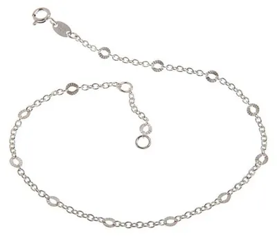 Produktbild von SILBERKETTEN STORE Fußkette Erbse 2mm mit Schliff - 925 Silber - 25cm