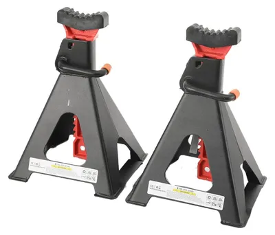 Obrázok produktu pre Podpery – zdviháky pre osobné automobily/dodávky/karavany – nosnosť 6 t – výška 39–58,5 cm – vysokopevnostná oceľ – 2 ks