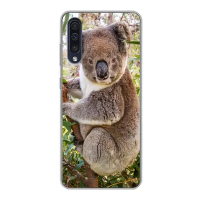 Produktbild von MuchoWow® Handyhülle Schutzhülle Hülle für Samsung Galaxy A30s Koala - Baum - Blätter - Kinder - Jungen - Mädchen Silikon Softcase Handy Hülle - Karteninhaber