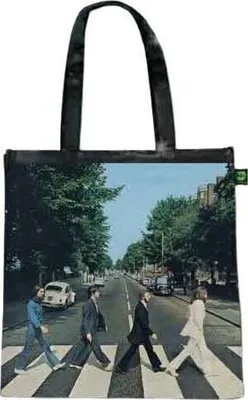 Produktbild von The Beatles Abbey Road Shiny Version Schultertasche Black