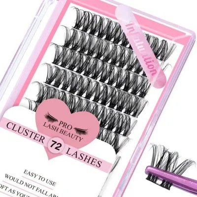 Obrázok produktu pre Sada na aplikáciu rias "Lash Cluster" s veľmi tenkým pásikom, dĺžka 10 mm