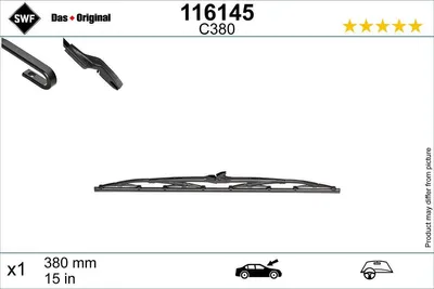 Produktbild von SWF DAS ORIGINAL Heckscheibenwischer Stück für VW PASSAT Variant (3B6) 380mm