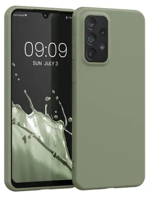 Produktbild von kwmobile Handyhülle für Samsung Galaxy A33 5G Hülle - TPU Case - Kabelloses Laden - Schutzhülle Cover in Graugrün
