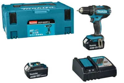 Obrázek produktu pro Makita DDF482RTJ 18V 2x BL1850B Akku-Bohrschrauber
