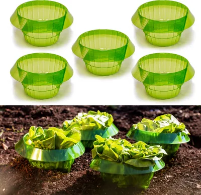 Produktbild von UPP Salatring, 20 Stück, Kunststoff, Ø 19 cm, 12 cm hoch, mit Schneckenschutz
