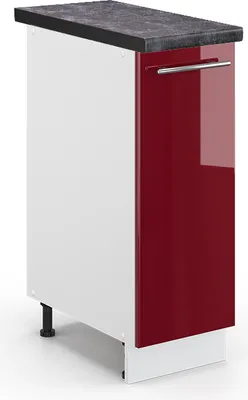 Immagine prodotto di Armadio cucina dispensa alto Vicco Fame-Line Bordeaux lucido 30 cm , PL Antracite, Model 45910
