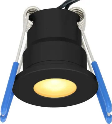 Produktbild von hoftronic Milano Mini LED Einbaustrahler 12V 3W 200lm 2700K IP65 Schwarz