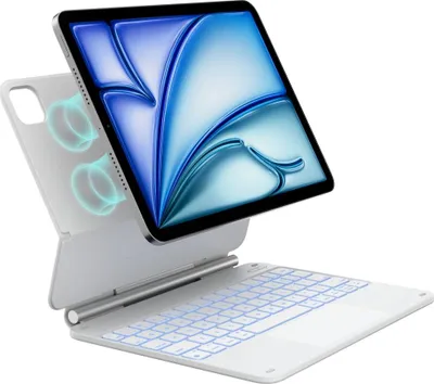 Image de Étui Typecase Edge avec clavier pour iPad Air 11" 2024/2025 Blanc