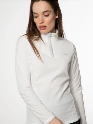 Produktbild von PROTEST Protest Damen Fleecepullover MUTEZ 1/4 zip top Seashelloffwhite 44