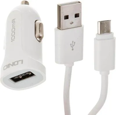 Produktbild von LDNIO USB-KFZ-Ladegerät mit Micro-USB-Kabel