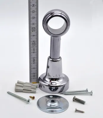 Produktbild von 1 Wandträger geschlossen für Stil Ø 28 mm Kunststoff titan WA 11,5 cm