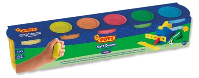 Obrázek produktu pro Jovi Soft Dough Modelling Clay Samoschnoucí hmota Neon 5 x 110 g