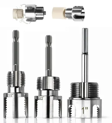 Productafbeelding van 3-delige PVC Schroefdraadsnijder Set voor Binnen- & Buitendraad