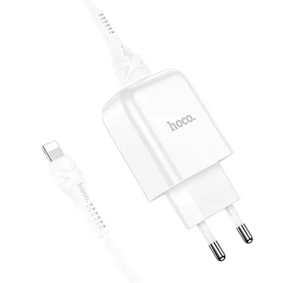 Immagine prodotto di Caricabatterie USB / Lightening 2A bianco - HOCO N2