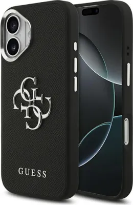 Zdjęcie produktu dla Etui Guess Grained Big Logo do iPhone 17 czarny