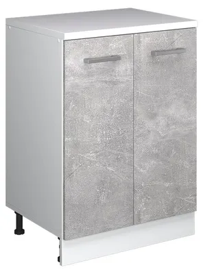 Obrázek produktu pro Kuchyňská skříňka pod šikmou střechu Vicco R-Line Beton 60 cm bez šikminy se 2 dveřmi, Model 61773