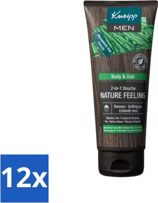 Produktbild von Kneipp - Duschgel - Men - Natürliches Gefühl - 2-in-1 - 200 ml - Vorteilspack - 12 Stücke