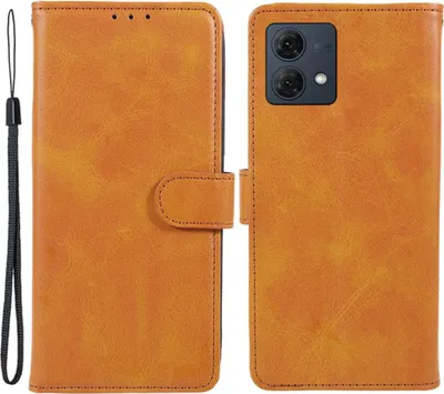 Produktbild von Motorola Moto G84 Hülle - Coverup Klapphülle - Braun