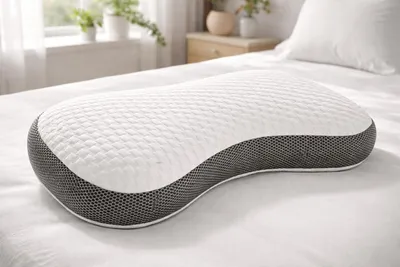 Produktbild von Visko Nackenstützkissen >Schlummerbob<Ergonomisch mit Klimaband