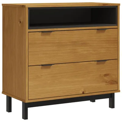 Produktbild von vidaXL Schubladenschrank FLAM 80x40x80 cm Massivholz Kiefer