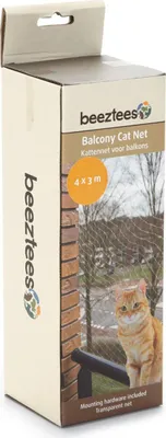 Produktbild von Beeztees - Katzennetz - für Balkon - transparent - 4x3 m