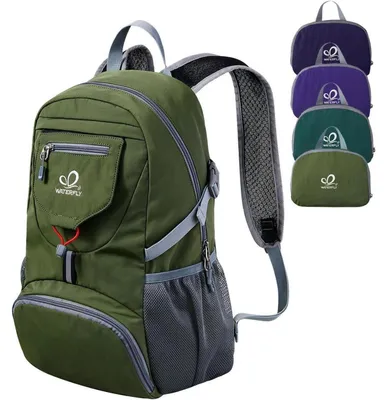 Produktbild von Ultraleichter Faltbarer Rucksack 20L Armeegrün für Damen Herren