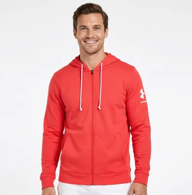 Produktbild von Sweatshirt UNDER ARMOUR Rival Terry Full Zip Rot Rot XL